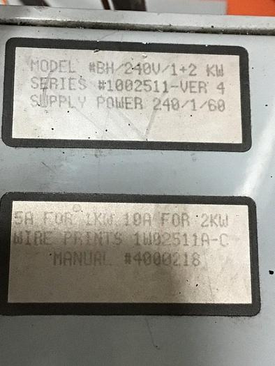 Used MOTAN Drying Hopper w/ Booster Heater BH/240V/1+2 KW Used