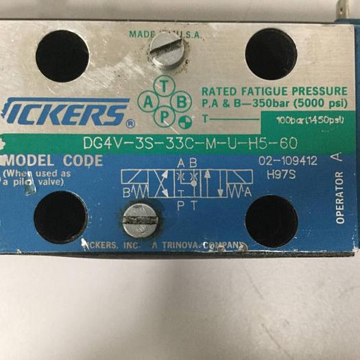 Used VICKERS Valve DG4V-3S-33C-M-U-H5-60 #90546