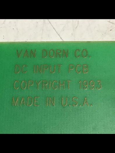 Used VAN DORN DC Input Board 330037 PC330-037 Used