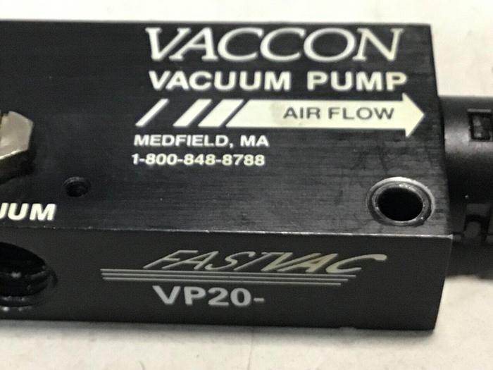 Used VACCON CO Vacuum Pump VP20 #129074