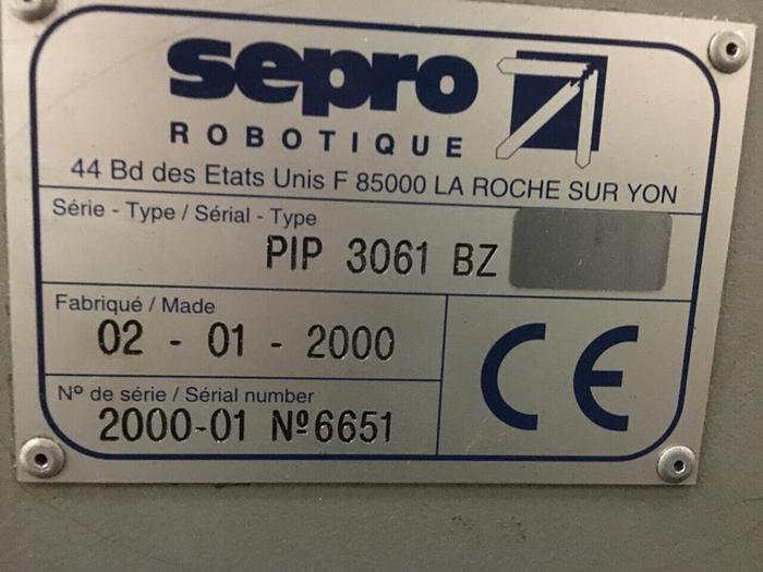 Used SEPRO ROBOTIQUE End Arm Tooling PIP 3061 BZ Used