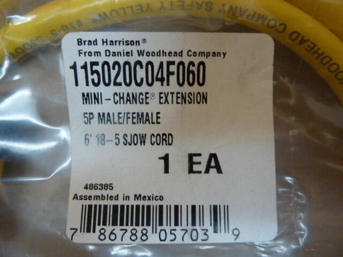 BRAD HARRISON / WOODHEAD Cord 115020C04F060 #28765