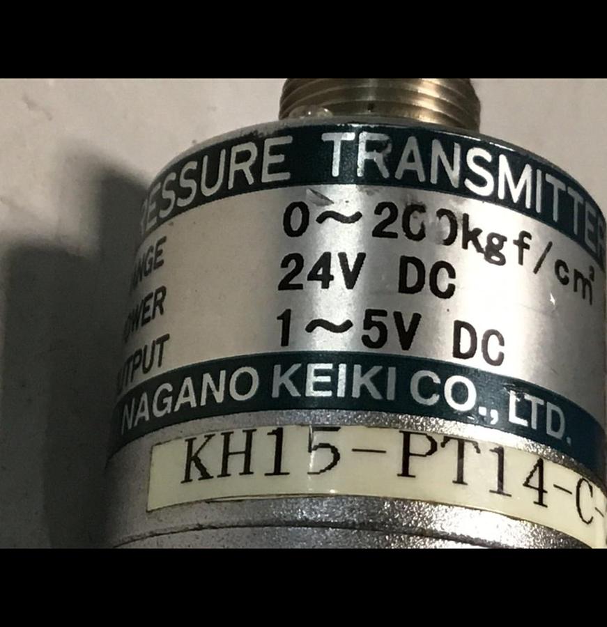 Used NAGANO Pressure Transducer KH15-PT14-C-200-0.5 Used