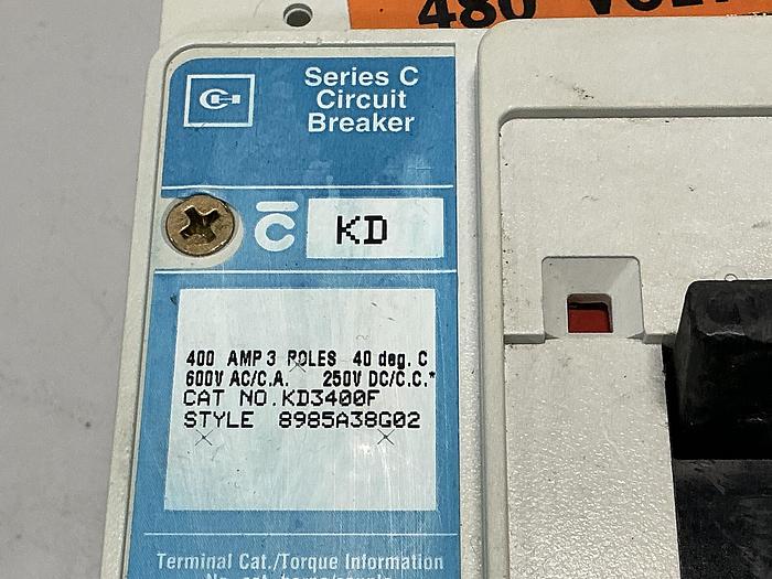 Used EATON CUTLER-HAMMER KD3400F