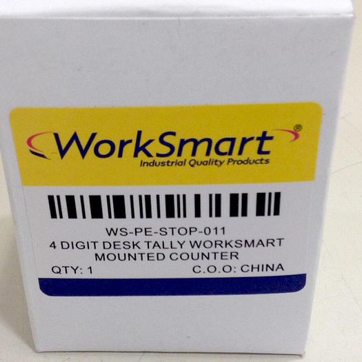 WORKSMART 4 Digit Desk Tally Mounted Counter WS-PE-STOP-011 #81791