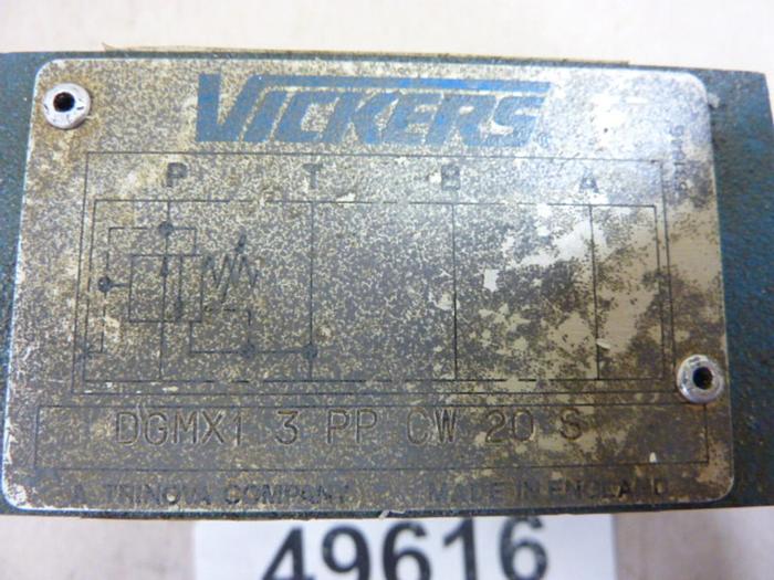Used VICKERS Valve DGMX13PPCW20S #49616