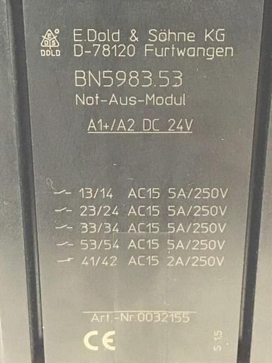 Used DOLD Safety Relay BN5983 #128313