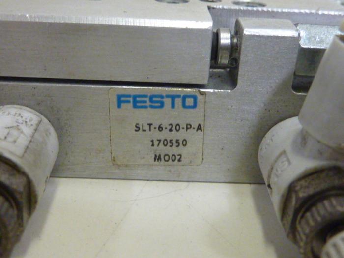 Used FESTO Pneumatic Mini Slide Cylinder SLT-6-20-P-A #67592