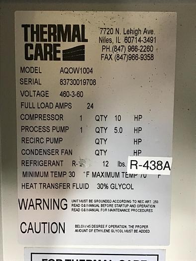 Used THERMAL CARE AQ0W1004