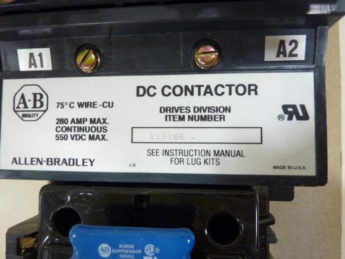 Used ALLEN BRADLEY DC Contactor 123166 Used