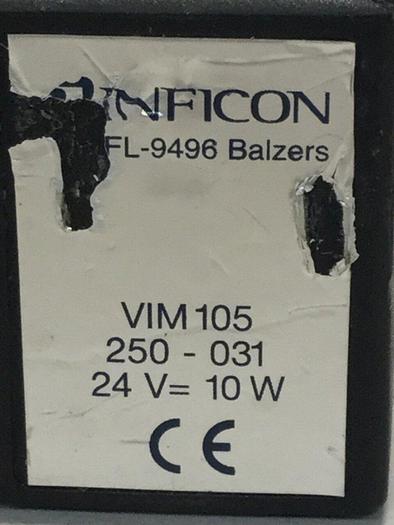 Used INFICON Gauge / Valve FL-9496 BALZERS #104355