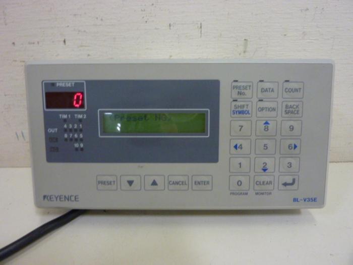 Used KEYENCE CORP Barcode Display Interface BL-V35E #58062