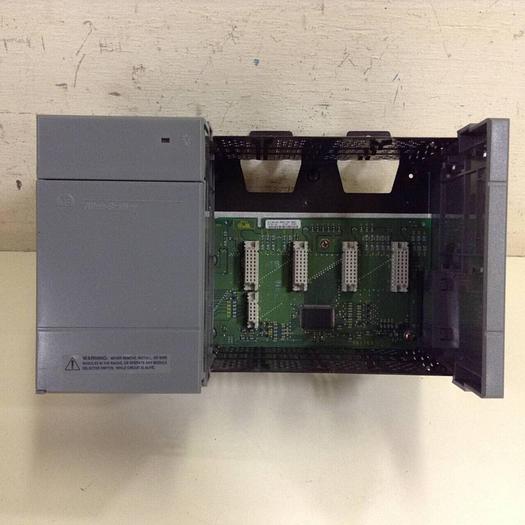 Used ALLEN BRADLEY Power Supply & Slot Rack 1746-P2 SER C / 1746-A4 SER B #78542