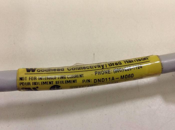 Used WOODHEAD CONNECTIVITY / BRAD HARRISON Cable DND11A-M060 #86049
