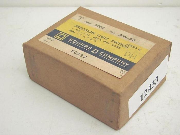 Used SQUARE D Limit Switch 9007AW26 #12430