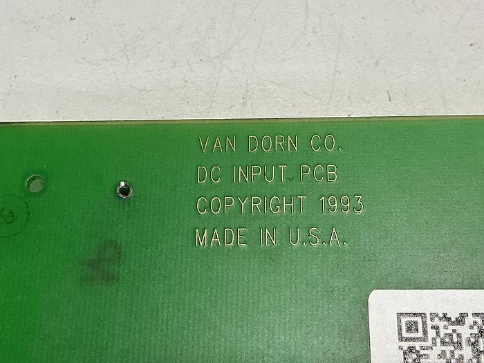 Used VAN DORN ASSY 330037 REV-C