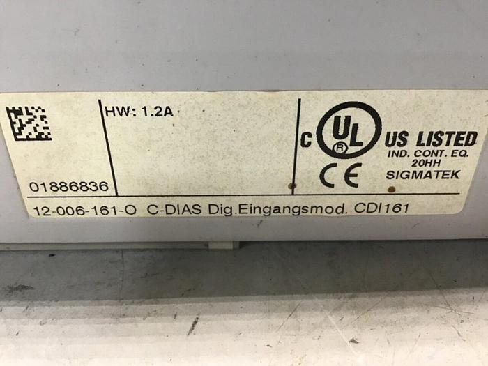Used SIGMATEK Module 12-006-161-O CDI161 Used