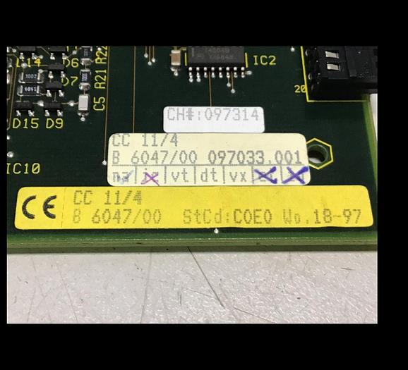 Used BACHMANN Circuit Board CC11/4 E06048/00 002 Used