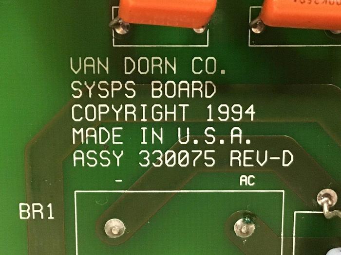 Used VAN DORN Power Supply 330075 USED