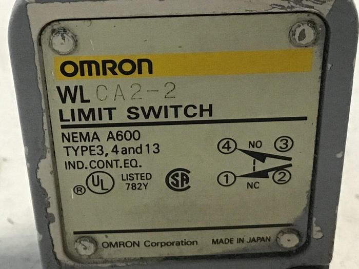 Used OMRON Limit Switch WLCA2-2 #121879