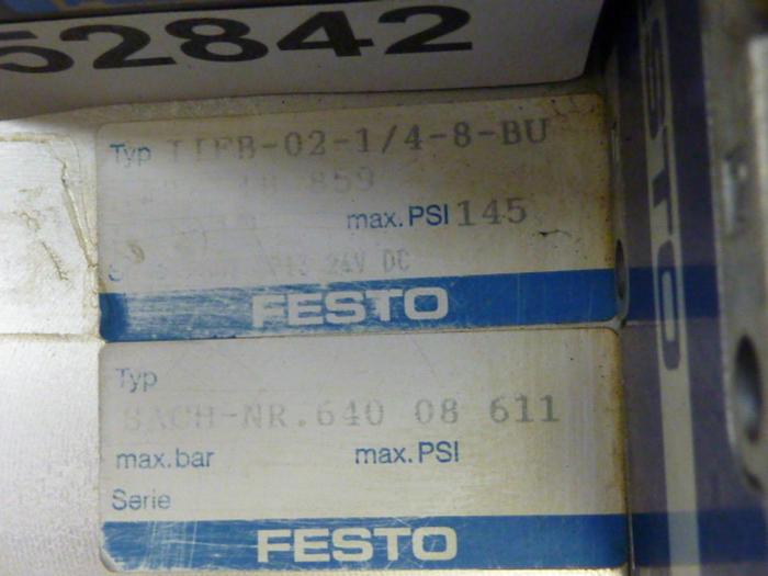 Used FESTO Control Block / Valve Terminal IFB8-02 #52842