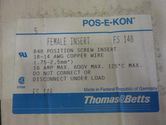 THOMAS & BETTS Female Insert FS 148 #50772