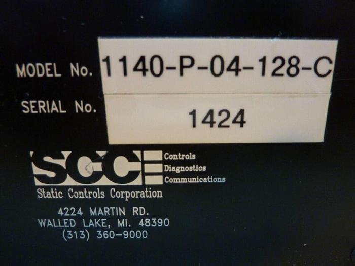 Used STATIC CONTROL SYSTEMS Display Unit 1140-P-04-128-C #23136