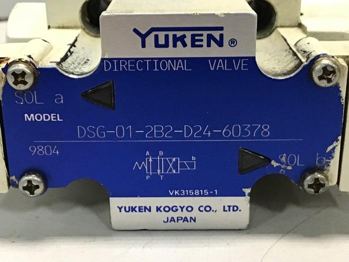 Used YUKEN Valve DSG-01-2B2-D24-60378 Used