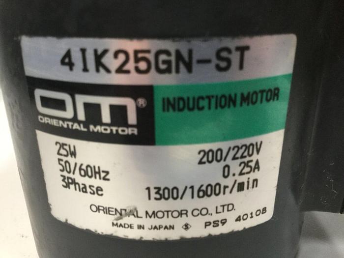 Used ORIENTAL MOTOR Induction Motor 4IK25GN-ST #102167
