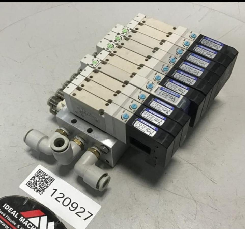Used KOGANEI Manifold w/ Valves F10M10AJ USED