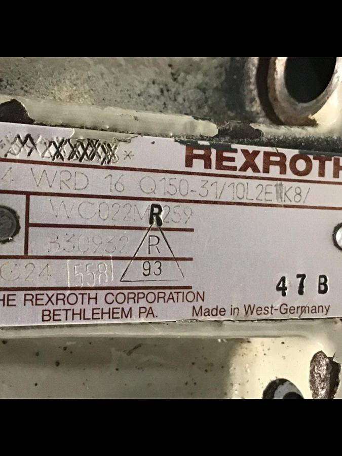 Used REXROTH Valve Z4WE6E6820/AG24N9K4 USED