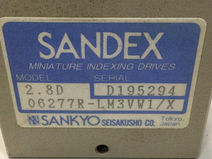 Used SANDEX Indexing Drive 2.8D 06277R-LM3VW1/X #102264