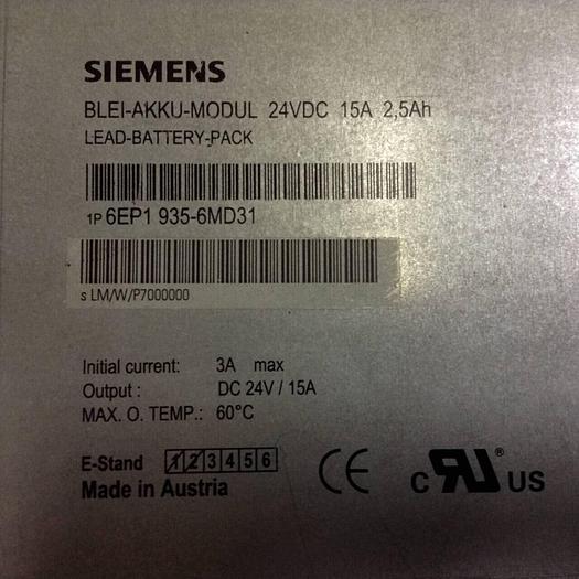Used SIEMENS Lead Battery Pack 6EP1 935-6MD31 #87660