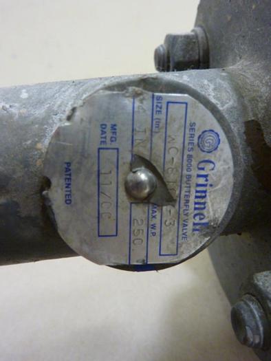 Used GRINNELL Butterfly Valve WC-810 -3 #60333
