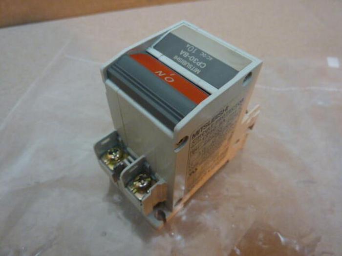 Used MITSUBISHI 10 Amp Circuit Protector CP30-BA-2P-10A #37292