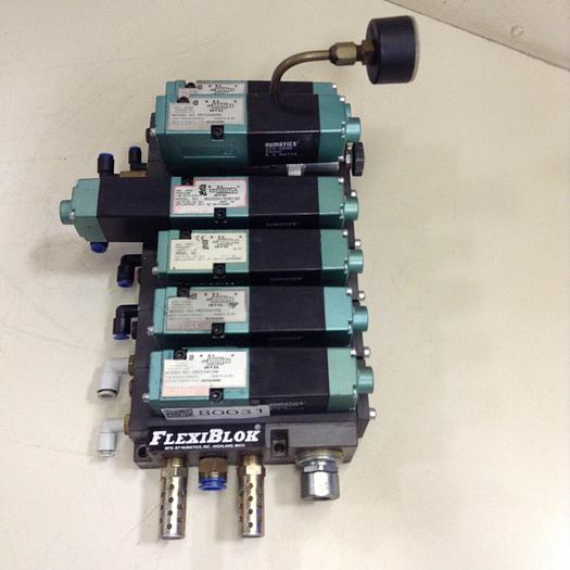 Used NUMATICS Control Block w/ Valves 082SA415M #80031