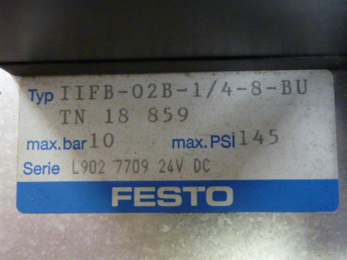 Used FESTO Control Block / Valve Terminal IFB8-02 #52871