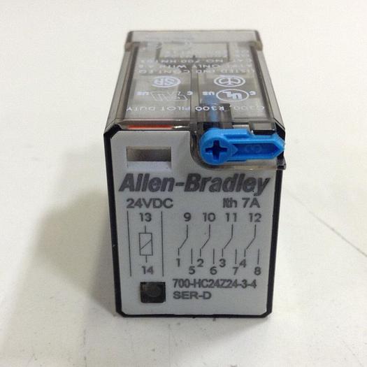 Used ALLEN BRADLEY Relay 700-HC24Z24-3-4 SER D #76293