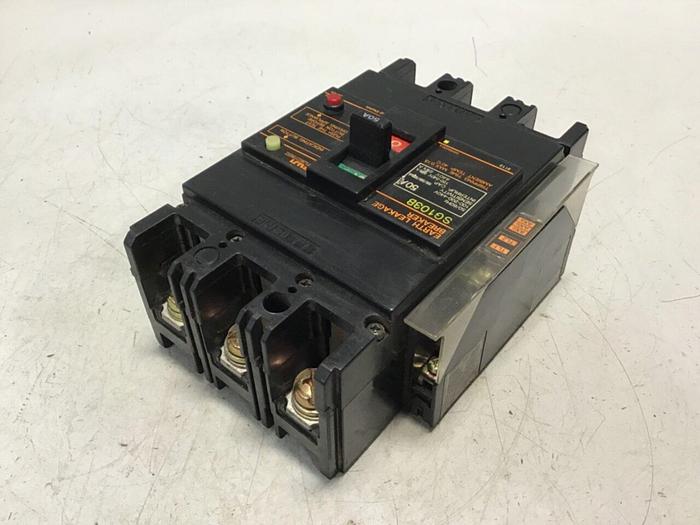Used FUJI ELECTRIC 50 Amp Breaker SG103B-50 #135382