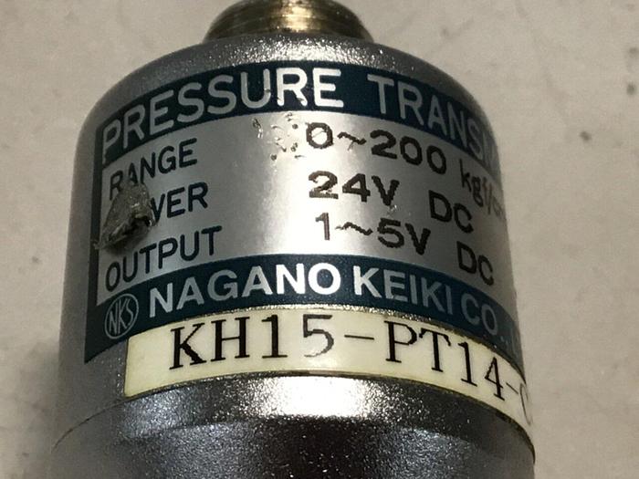 Used NAGANO Pressure Transducer KH15-PT14-C-200-0.5 Used