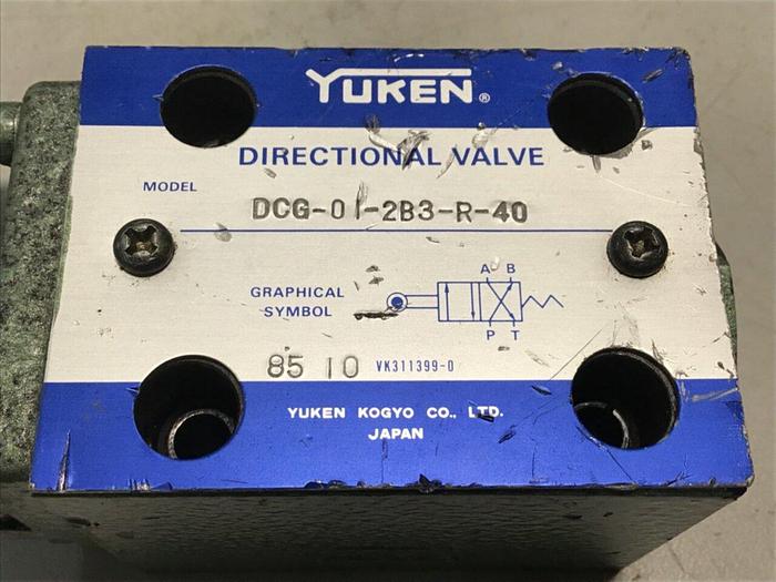 Used YUKEN Valve DCG-01-2B3-R-40 #113021