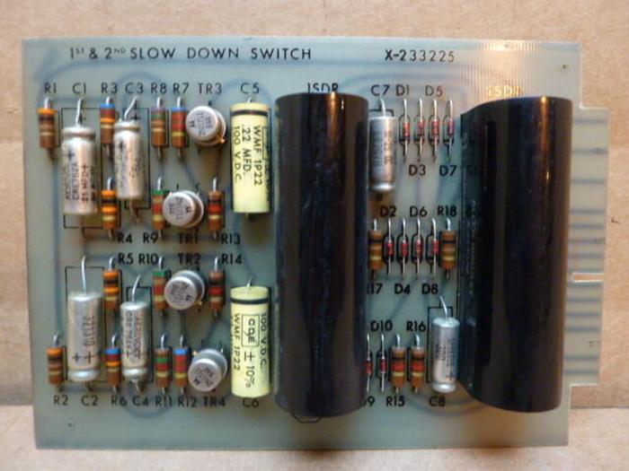 Used ALLEN BRADLEY Slow Down Switch Board X-233225 #27115