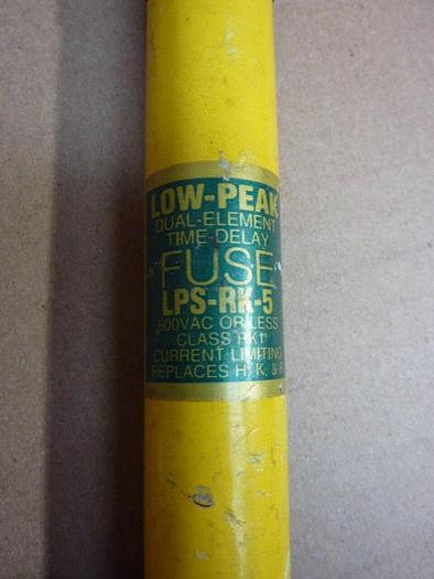 Used BUSS / BUSSMANN 5 Amp Fuse LPS-RK-5 #38543
