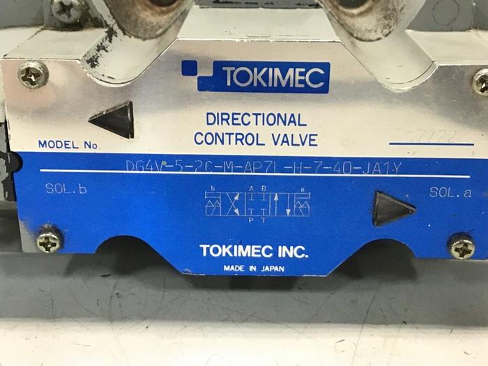 Used TOKIMEC Valve DG4V-5-2C-M-AP71-H-7-40-JA1Y #126875