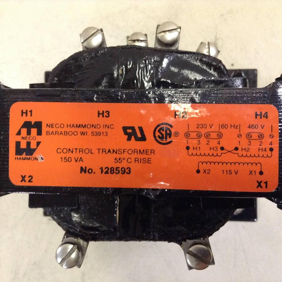 Used NECO HAMMOND 0.15 kVA Transformer 128593 USED