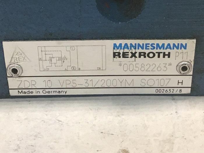 Used REXROTH Valve ZDR 10 VP5-31/200YM SO107 #137622