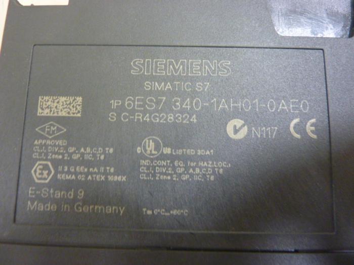Used SIEMENS Processor Module 6ES7 340-1AH01-0AE0 #63866