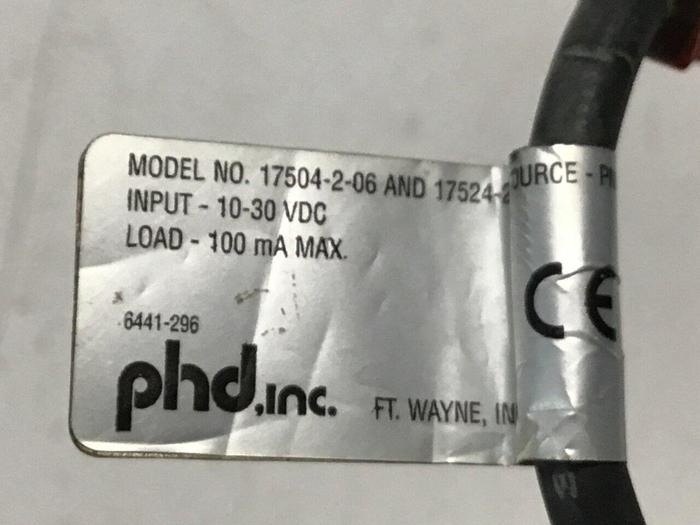 Used PHD Proximity Switch 17504-2-06 #140159