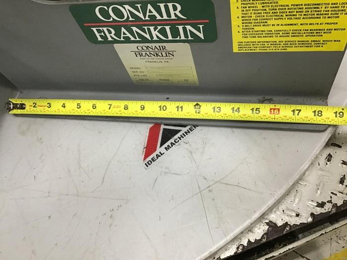 Used CONAIR FRANKLIN 15 HP Blower w/ Motor 290-460-05 #126137