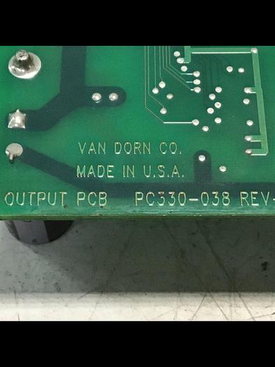 Used VAN DORN Pathfinder DC Output Board PC330-038 Used